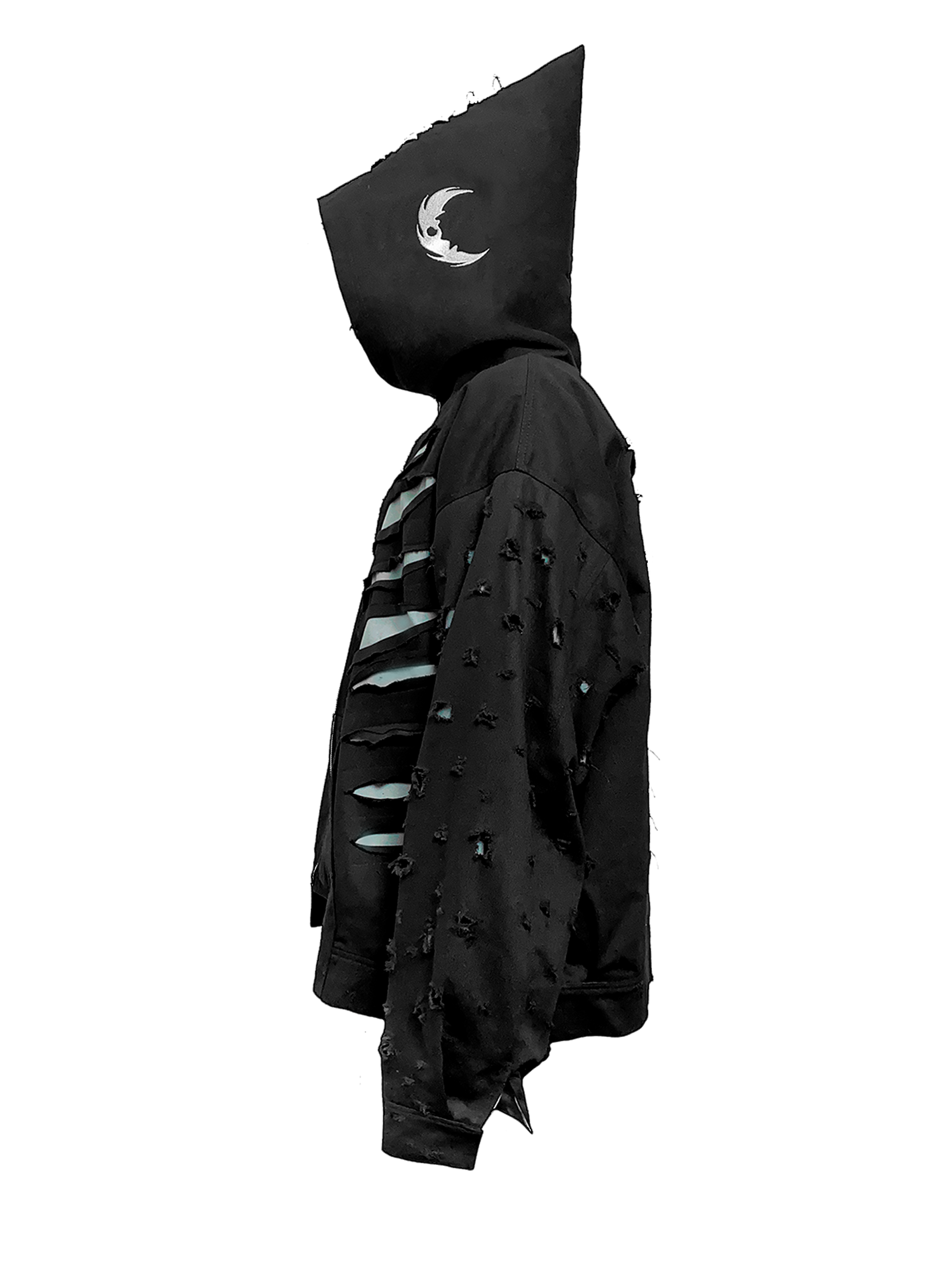 BLACK DESTROYER DENIM JACKET